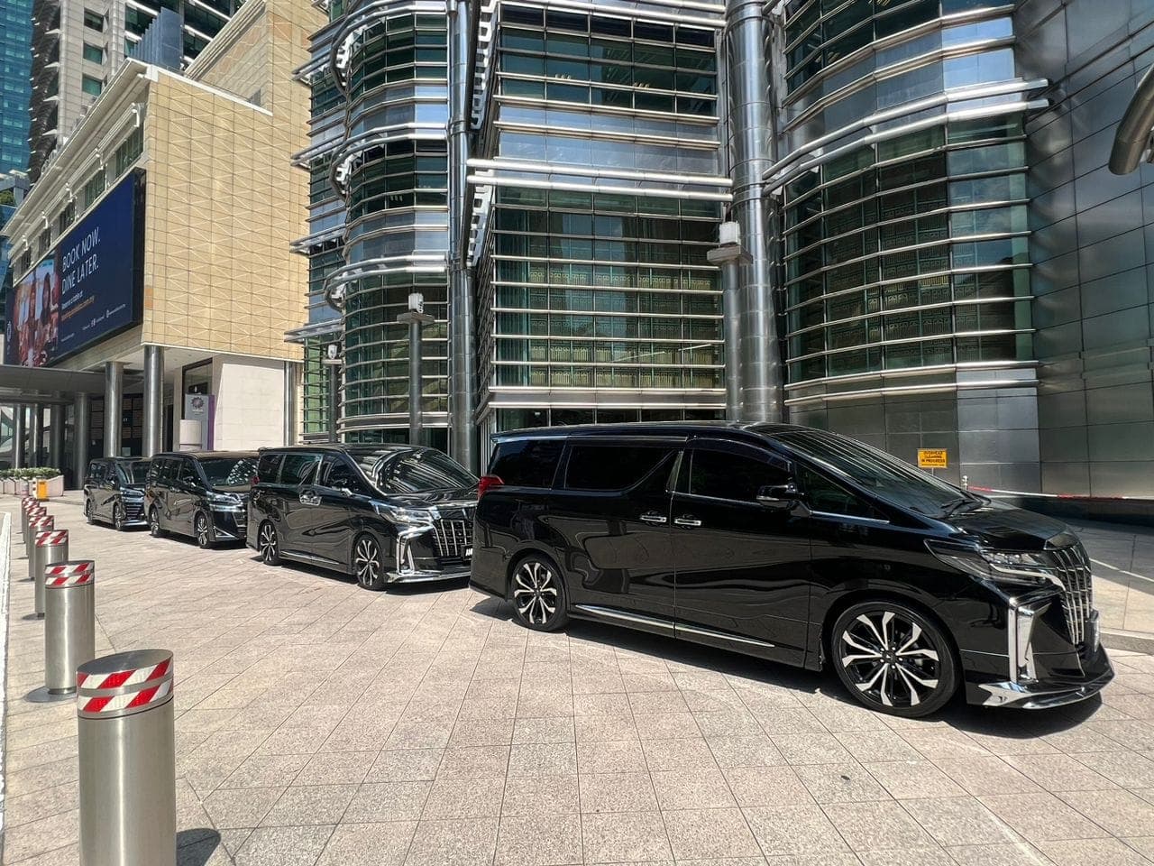 Luxury Vellfire MPV at night - Premium chauffeur service in Kuala Lumpur